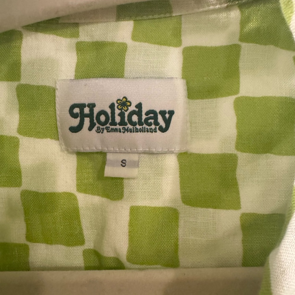 Green Checkered Pajama Set